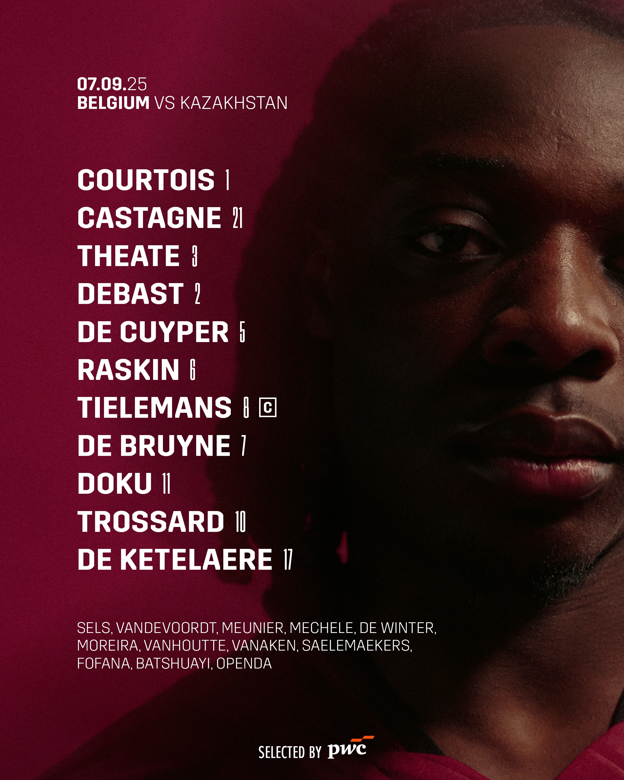 九游登录入口-比利时vs哈萨克斯坦：德布劳内领衔，CDK、特罗萨德出战